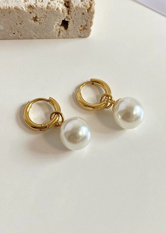 Kari Pearl Link Earrings