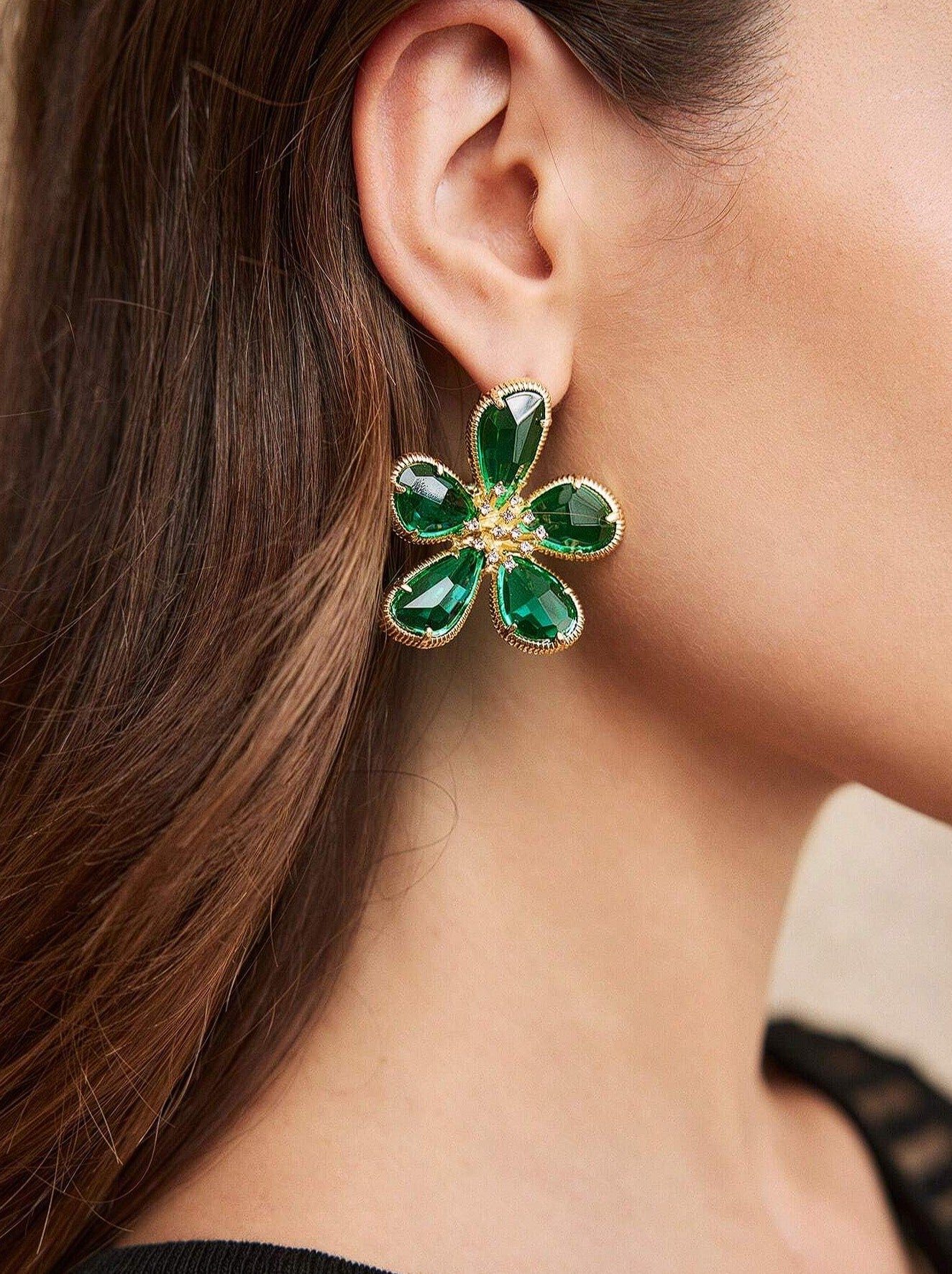 Blossom Earrings in Green