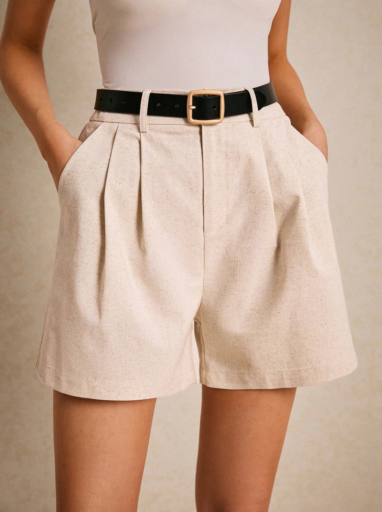 Kathy Pleated Trouser Shorts