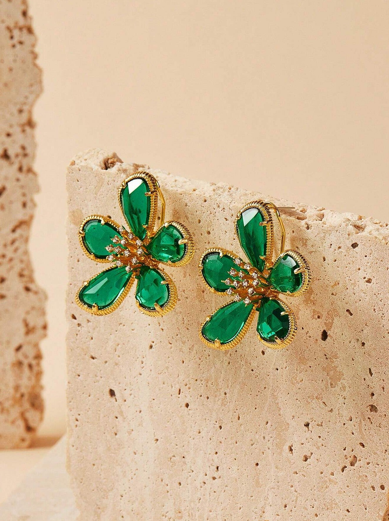 Blossom Earrings in Green