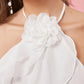 Remmy Ruffle Halter Mini Dress White