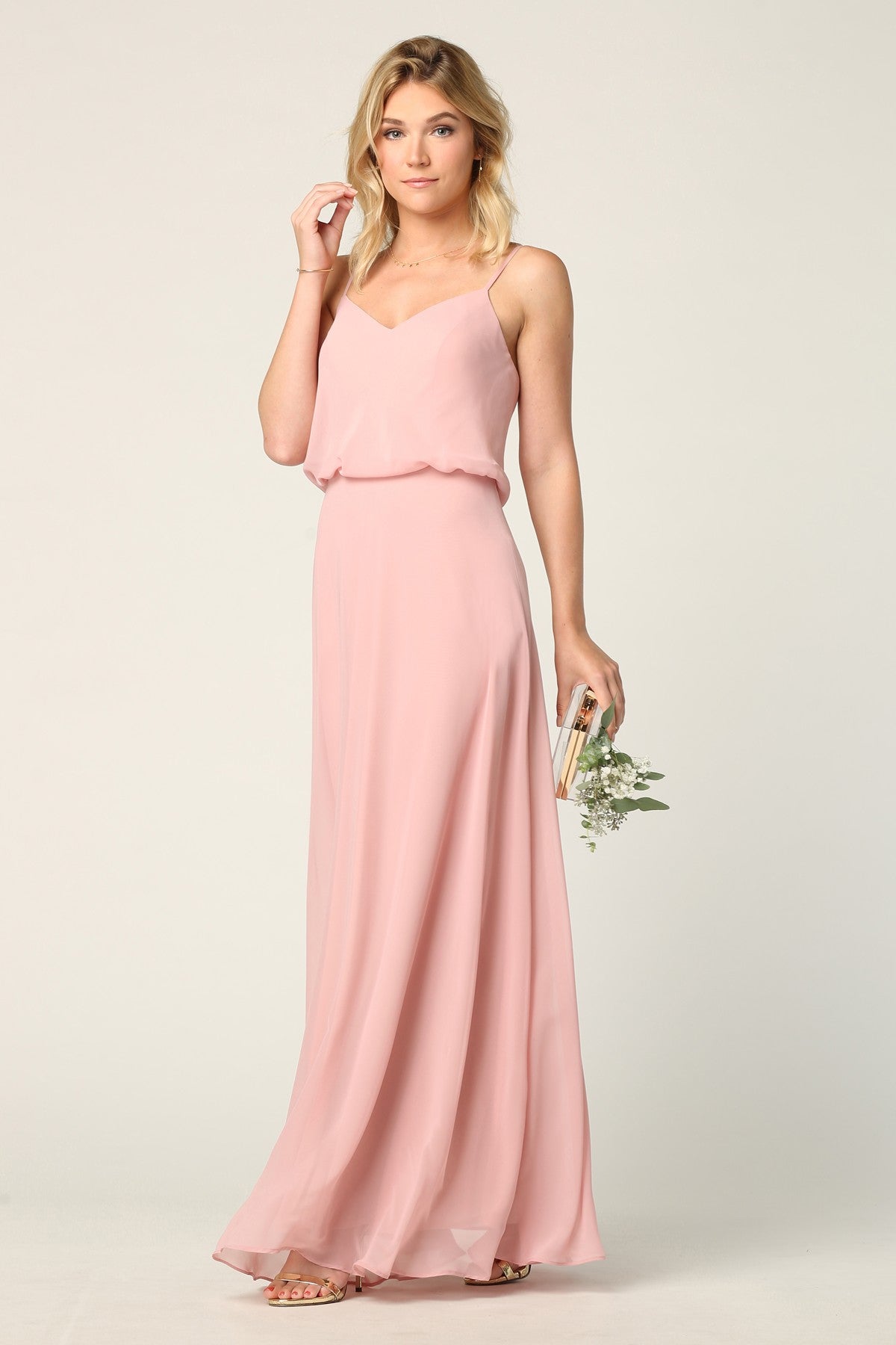 Grace Blouson Maxi Bridesmaid Dress