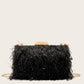 Ellie Fringe Clutch Black