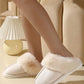 Rea Faux Fur Slippers in Beige