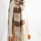 Colorblock Fringe Scarf