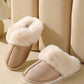 Rea Faux Fur Slippers in Tan