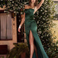 Susie Satin Fitted Maxi Bridesmaid Dress Sage