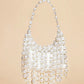 Melie Faux Pearl Drape Boho Festive Bag