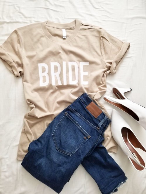 Bride T-shirt in Sand Dune