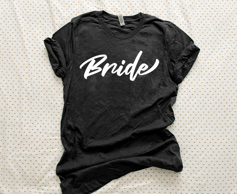 Cool Script Bride T-shirt